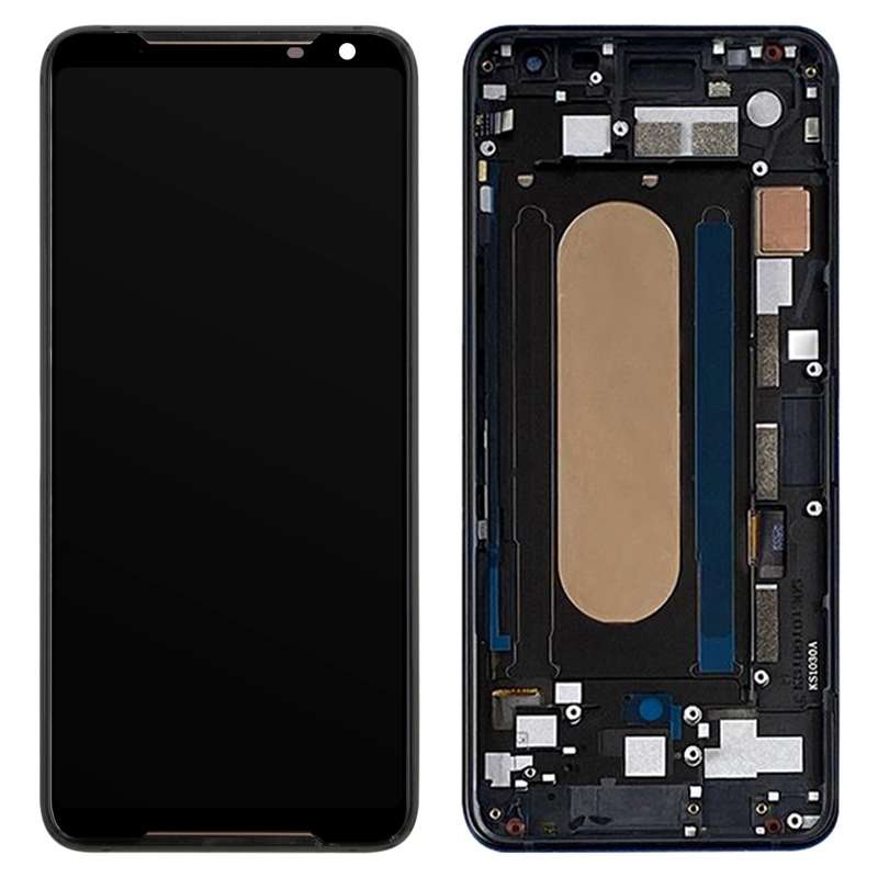 Original LCD Screen for Asus ROG Phone II ZS660KL Digitizer Full Assembly with FrameBlack)