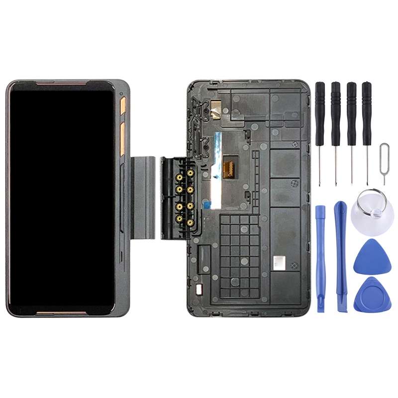 Game Expansion Original LCD Screen for Asus ROG Phone II ZS660KL with Digitizer Full Assembly (Black