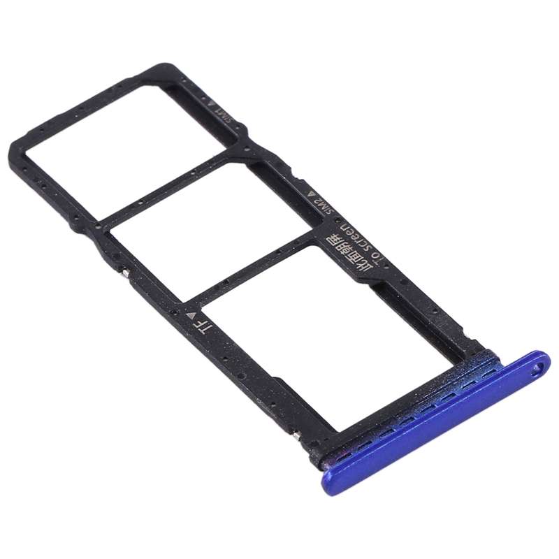 SIM Card Tray + SIM Card Tray + Micro SD Card Tray for Huawei Y7p (Baby Blue)