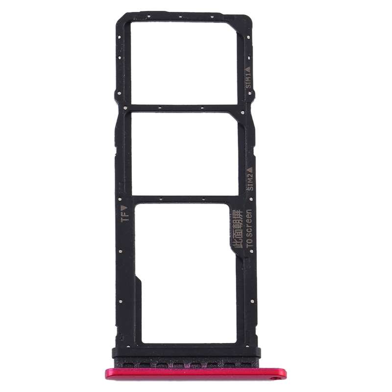 SIM Card Tray + SIM Card Tray + Micro SD Card Tray for Huawei Y7p (Black)
