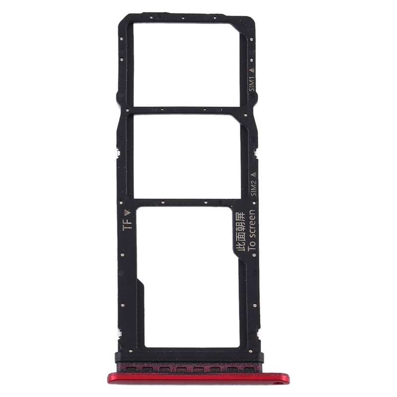 SIM Card Tray + SIM Card Tray + Micro SD Card Tray for Huawei Y7p (Black)
