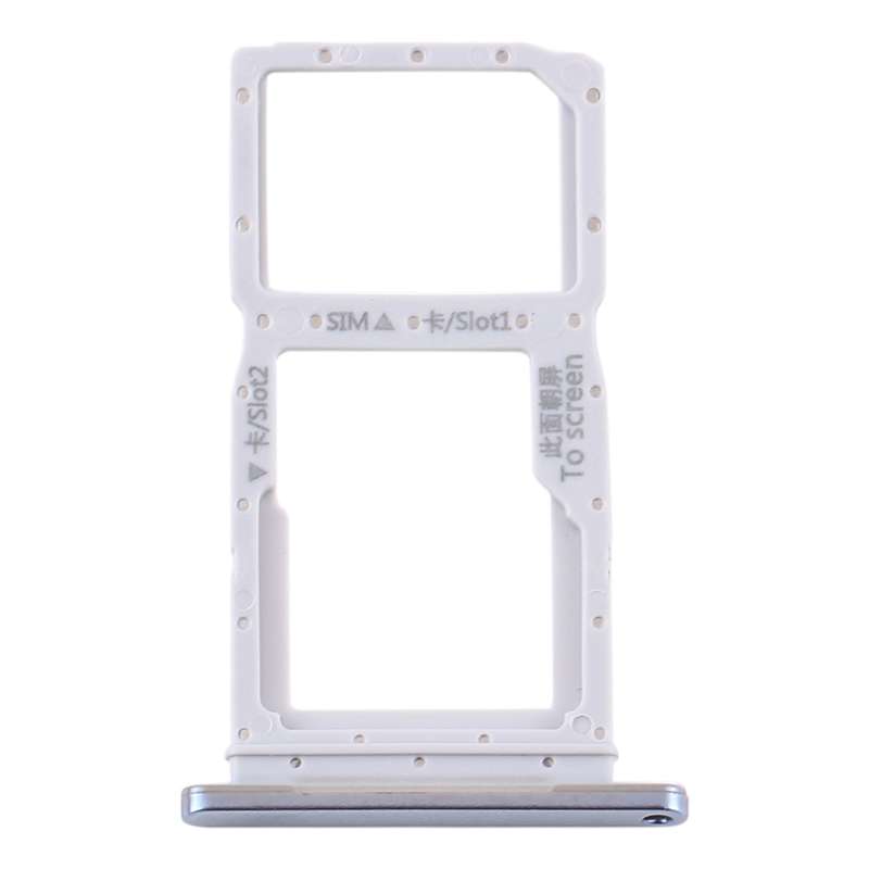SIM Card Tray + SIM Card Tray / Micro SD Card Tray for Huawei Y9s(Black)