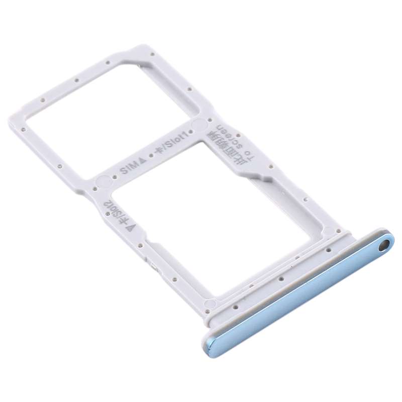 SIM Card Tray + SIM Card Tray / Micro SD Card Tray for Huawei Y9s(Blue)