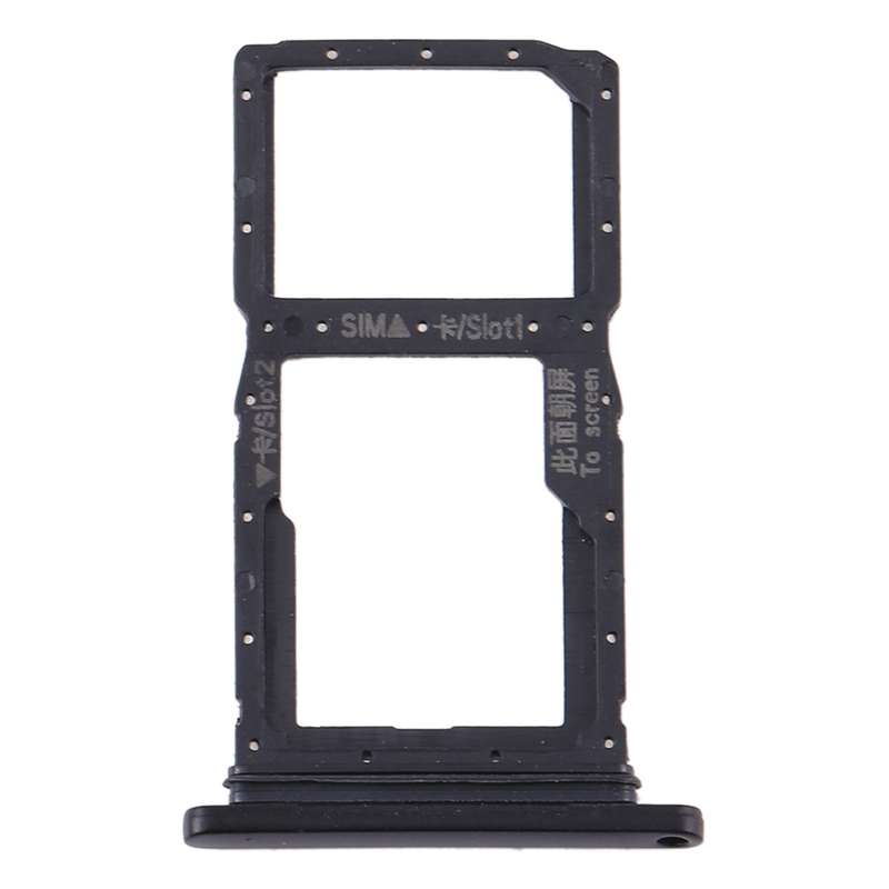 SIM Card Tray + SIM Card Tray / Micro SD Card Tray for Huawei Y9s 2020 (Black)