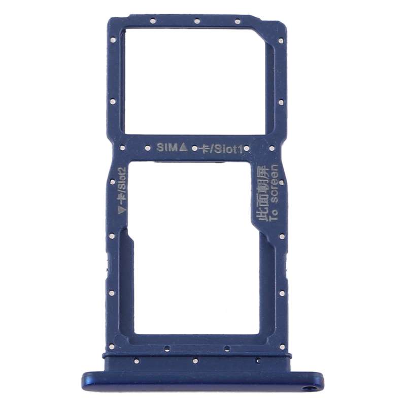 SIM Card Tray + SIM Card Tray / Micro SD Card Tray for Huawei Y9s 2020 (Black)