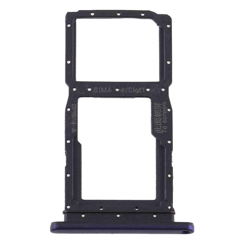 SIM Card Tray + SIM Card Tray / Micro SD Card Tray for Huawei Y9s 2020 (Black)