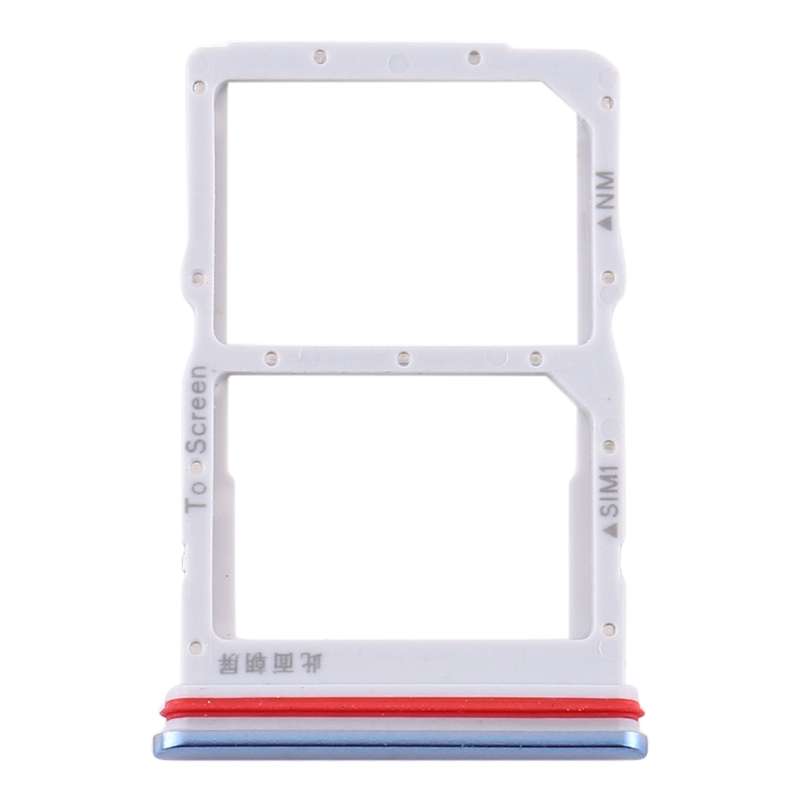 SIM Card Tray + NM Card Tray for Huawei P40 Lite 5G (Black)