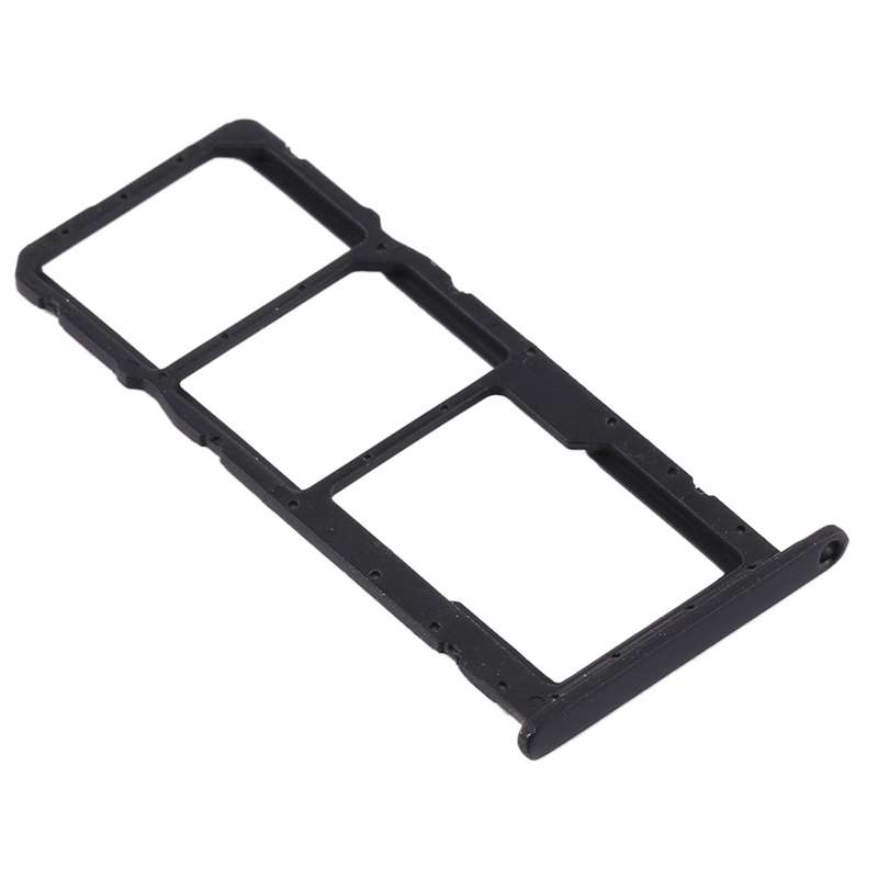 SIM Card Tray + SIM Card Tray + Micro SD Card Tray for Huawei Y6s (2019) (Black)
