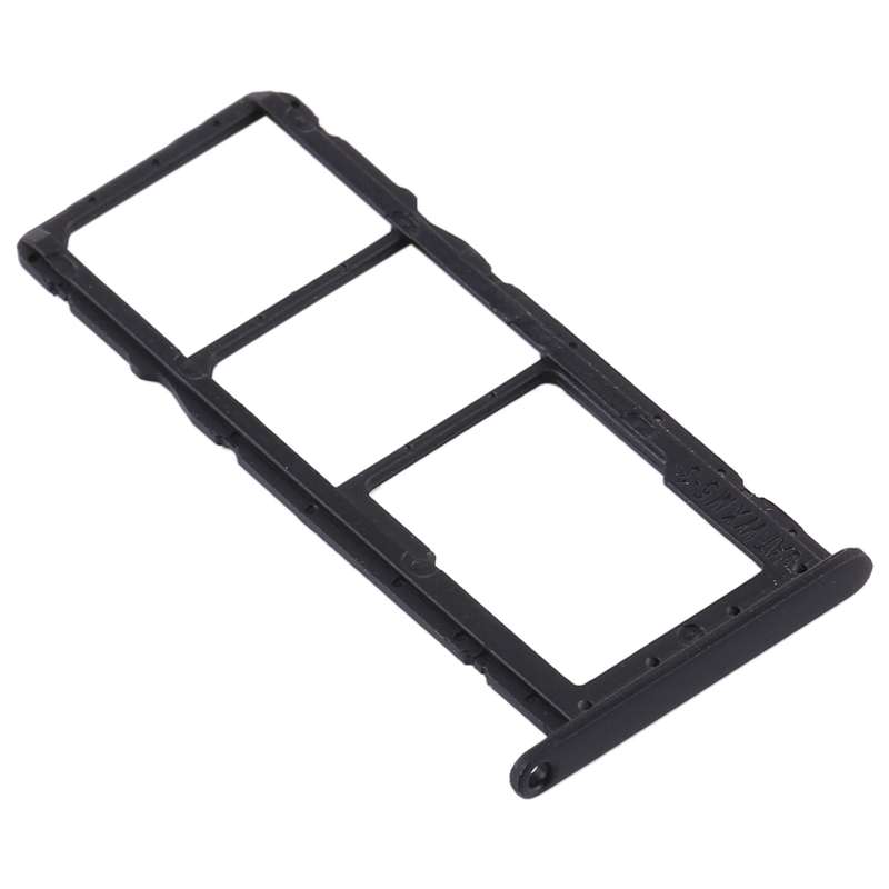 SIM Card Tray + SIM Card Tray + Micro SD Card Tray for Huawei Y6s (2019) (Black)