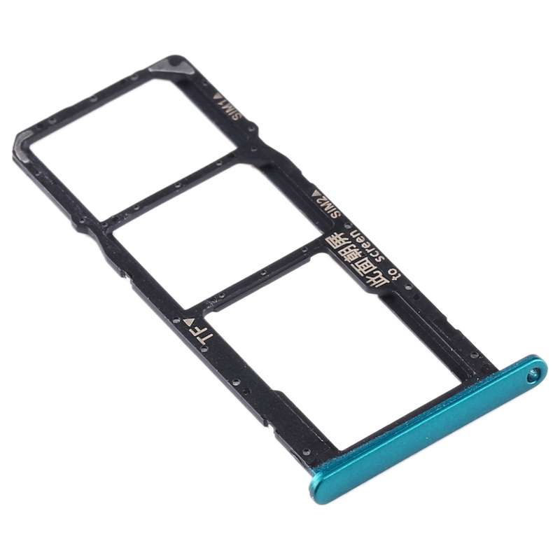 SIM Card Tray + SIM Card Tray + Micro SD Card Tray for Huawei Y6s (2020) (Black)