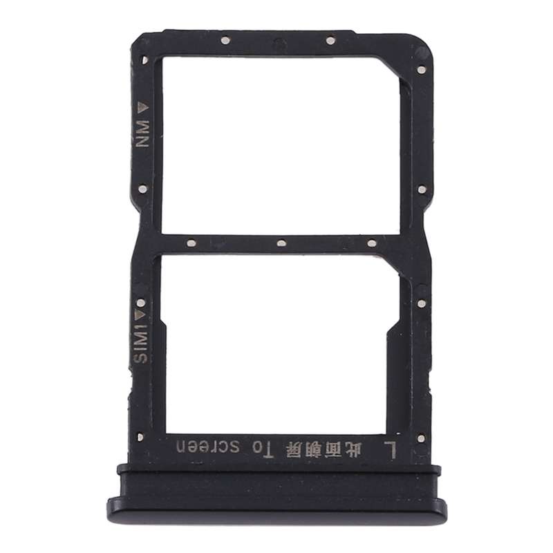 SIM Card Tray + NM Card Tray for Huawei P Smart 2020 (Black)
