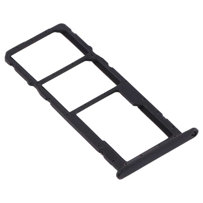 SIM Card Tray + SIM Card Tray + Micro SD Card Tray for Huawei Y6 (2019) (Black)