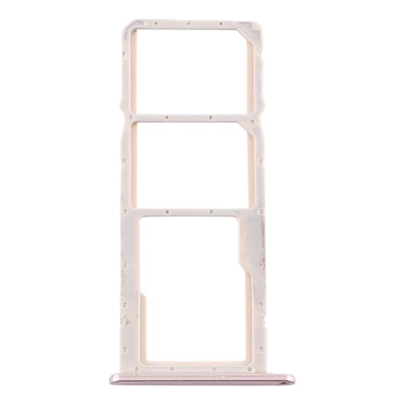 SIM Card Tray + SIM Card Tray + Micro SD Card Tray for Huawei Y6 (2019) (Red)