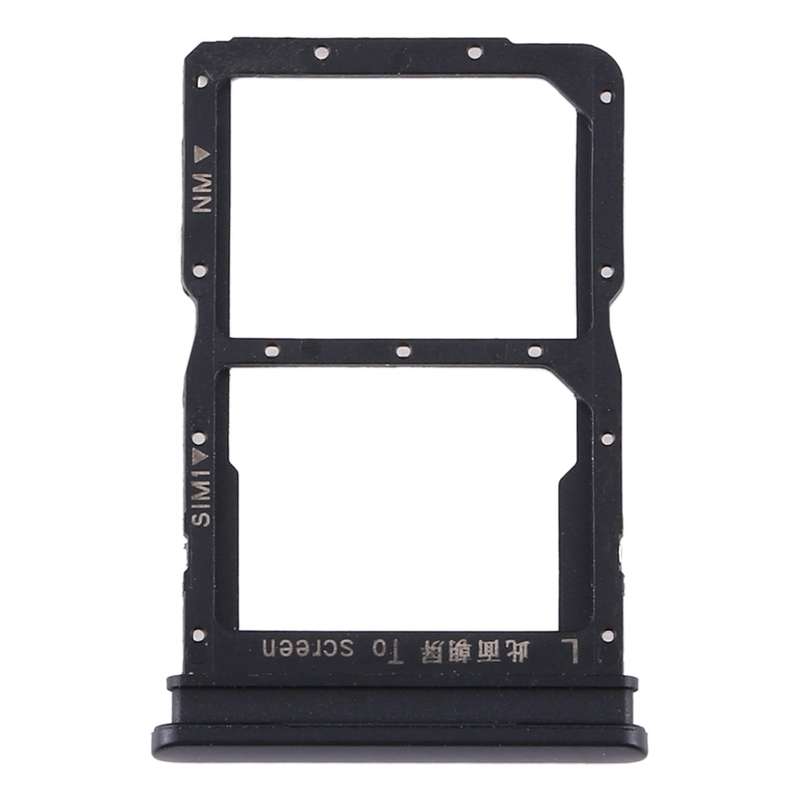 SIM Card Tray + NM Card Tray for Huawei Y8p (Blue)