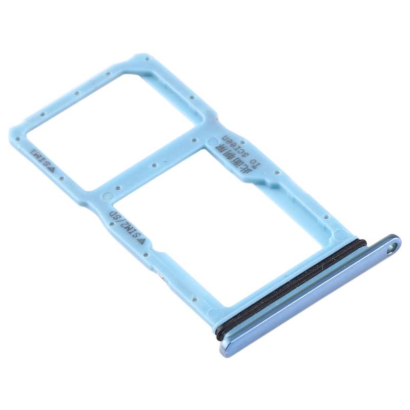 SIM Card Tray + SIM Card Tray / Micro SD Card Tray for Huawei P20 Lite (2019) (Blue)