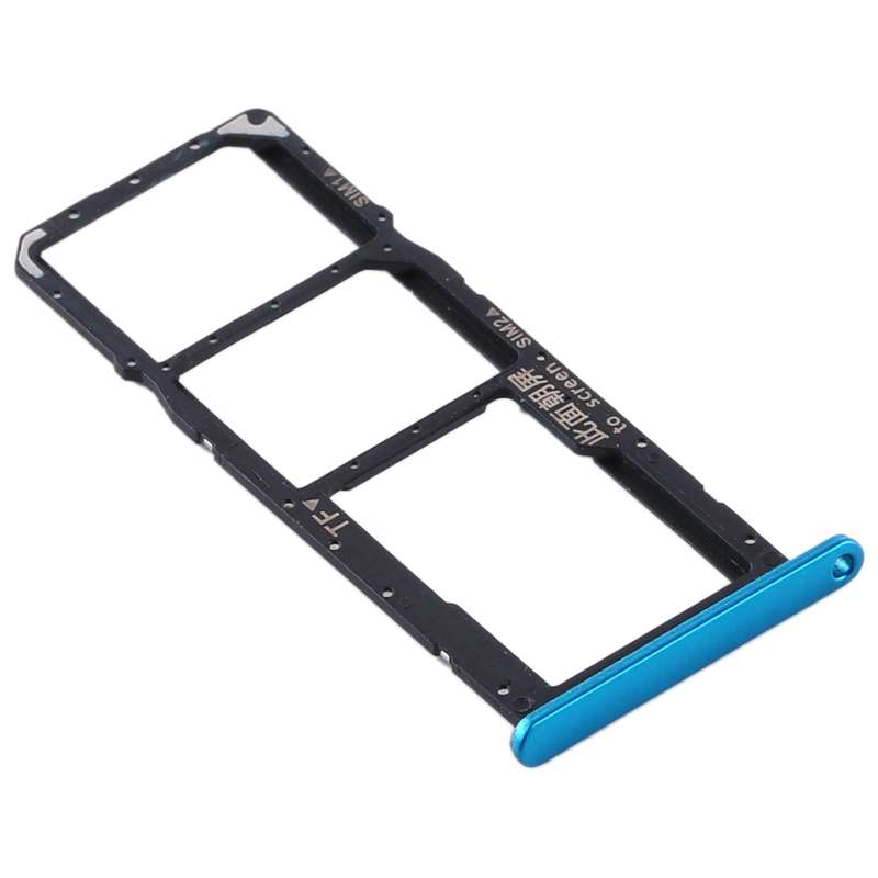 SIM Card Tray + SIM Card Tray + Micro SD Card Tray for Huawei Y6p (Baby Blue)