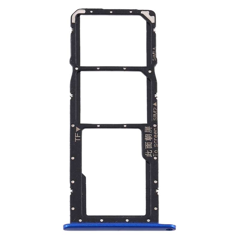 SIM Card Tray + SIM Card Tray + Micro SD Card Tray for Huawei Y8s (Purple)