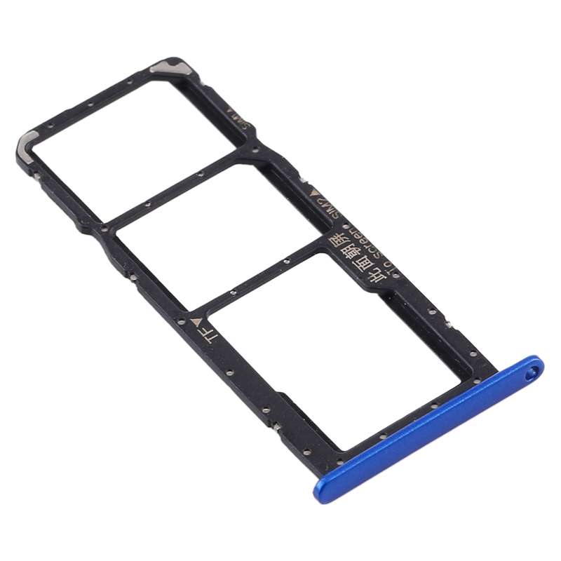 SIM Card Tray + SIM Card Tray + Micro SD Card Tray for Huawei Y8s (Purple)