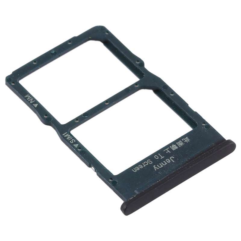 SIM Card Tray + NM Card Tray for Huawei P40 Lite (Black)
