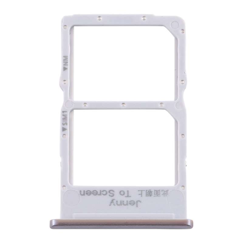 SIM Card Tray + NM Card Tray for Huawei P40 Lite (Black)