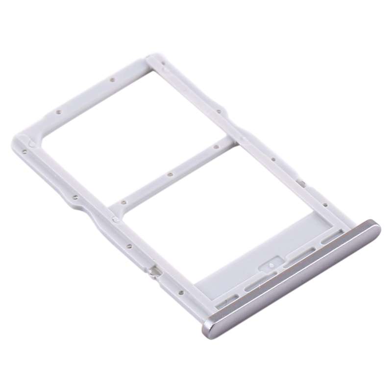 SIM Card Tray + NM Card Tray for Huawei P40 Lite (Black)