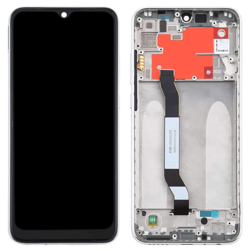 TFT LCD Screen for Xiaomi Redmi Note 8T Digitizer Full Assembly with Frame(Silver)