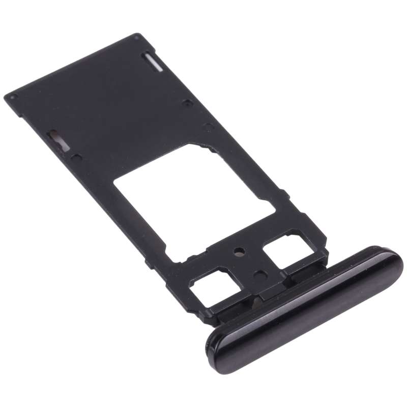 SIM Card Tray + SIM Card Tray / Micro SD Card Tray for Sony Xperia 1 / Xperia XZ4 (Black)
