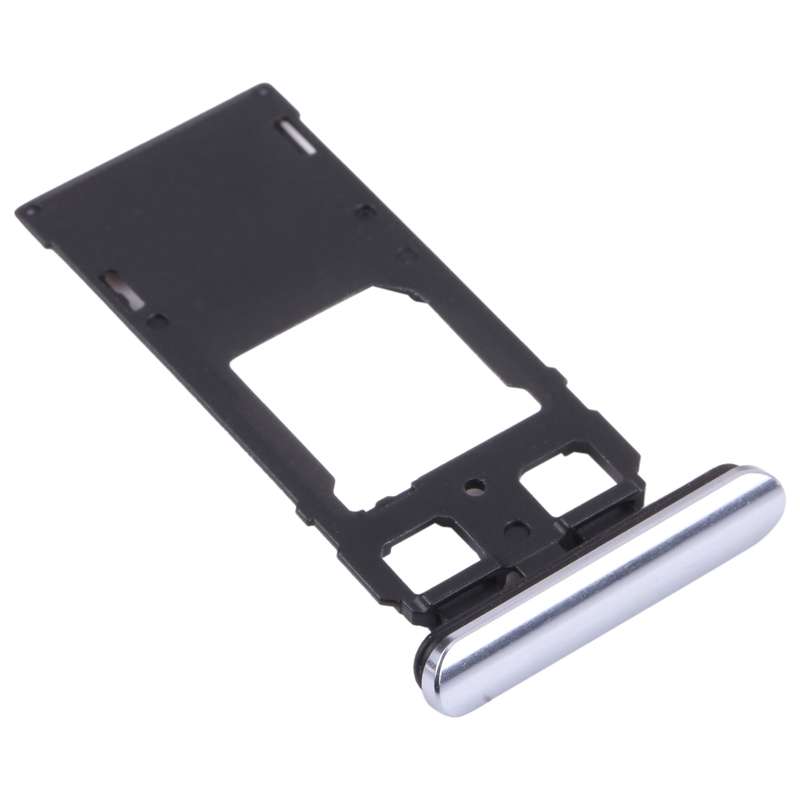 SIM Card Tray + SIM Card Tray / Micro SD Card Tray for Sony Xperia 1 / Xperia XZ4 (Black)