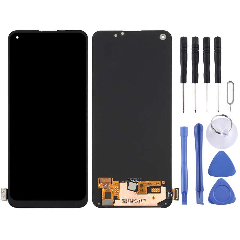 Original AMOLED Material LCD Screen and Digitizer Full Assembly for OPPO Reno4 SE(China) / Realme 7