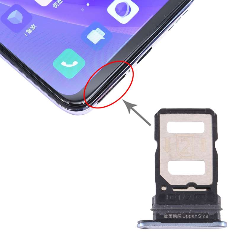 For Vivo Y73s V2031A SIM Card Tray + SIM Card Tray (Gold)