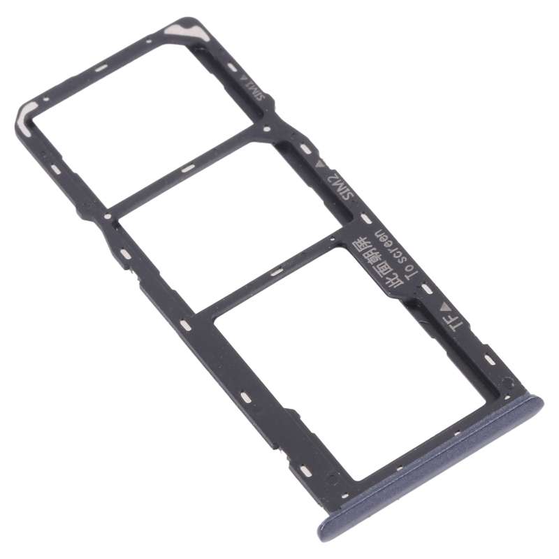 For OPPO Realme C11 RMX2185 SIM Card Tray + SIM Card Tray + Micro SD Card Tray (Grey)