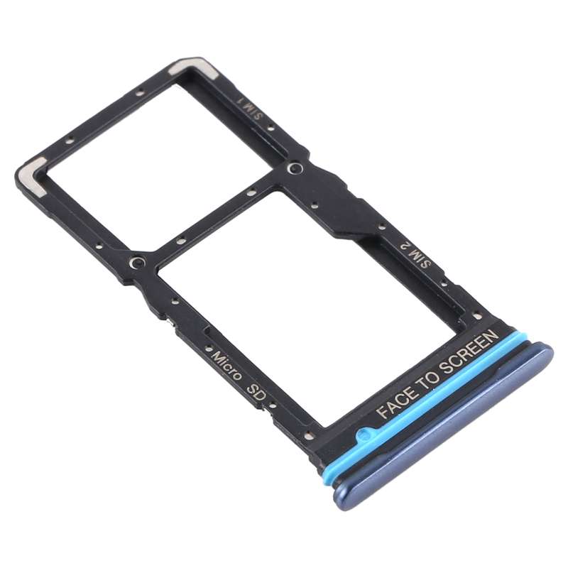 SIM Card Tray + SIM Card Tray / Micro SD Card Tray for Xiaomi Mi 10T Lite 5G (Blue)