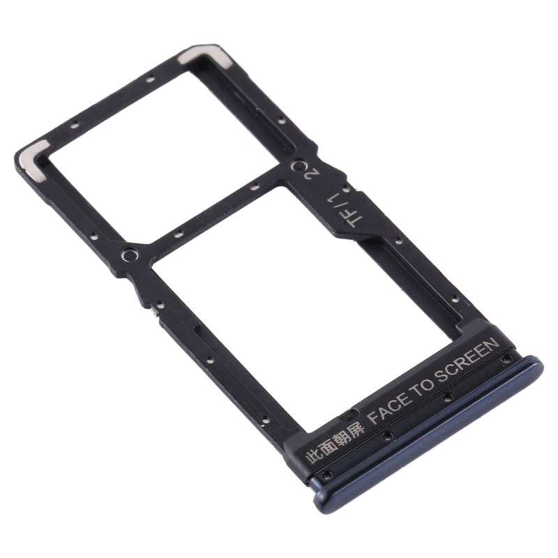 SIM Card Tray + SIM Card Tray / Micro SD Card Tray for Xiaomi Poco X3 / Poco X3 NFC(Blue)