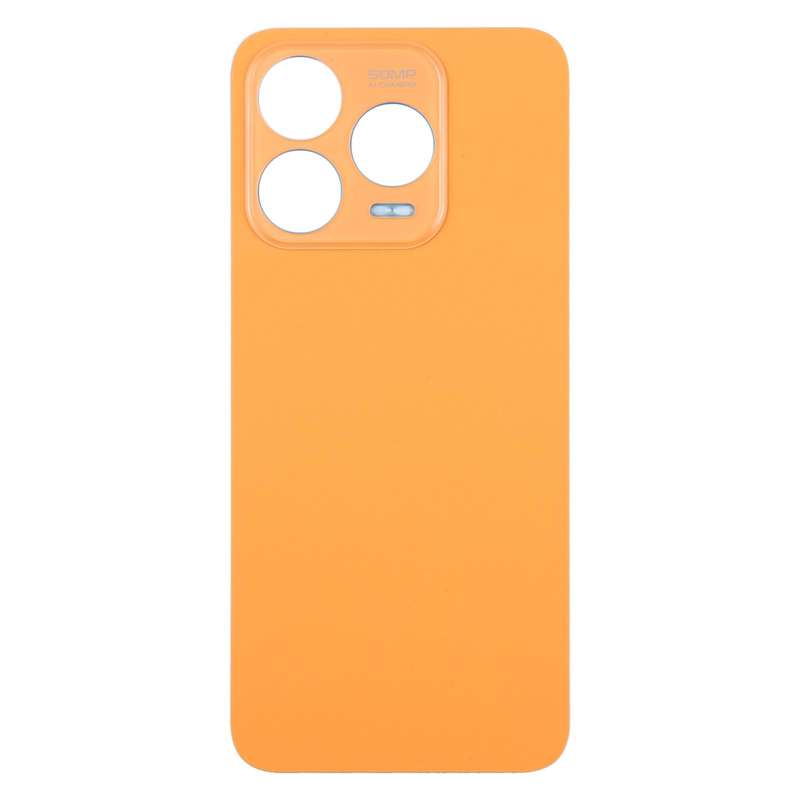 For ZTE Blade V70 Design Leather Material Battery Back Cover with Adhesive(Orange)