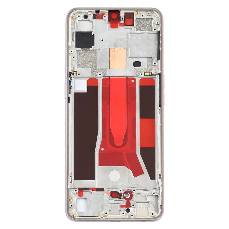 For OPPO Reno3 5G/Reno3 4G PCHM30 CPH2043 Front Housing LCD Frame Bezel Plate (Baby Blue)