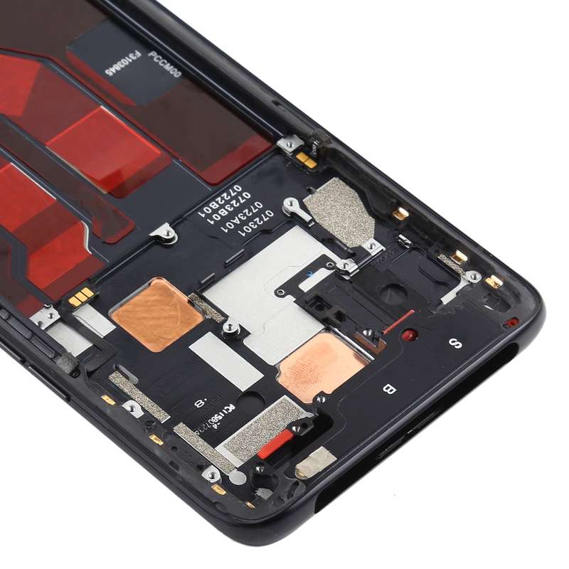 For OPPO Reno 5G/Reno 4G PCAM00 PCAT00 CPH1917 CPH1921 Front Housing LCD Frame Bezel Plate (Black)