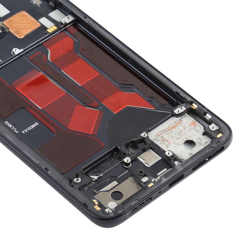 For OPPO Reno 10x zoom Front Housing LCD Frame Bezel Plate (Black)