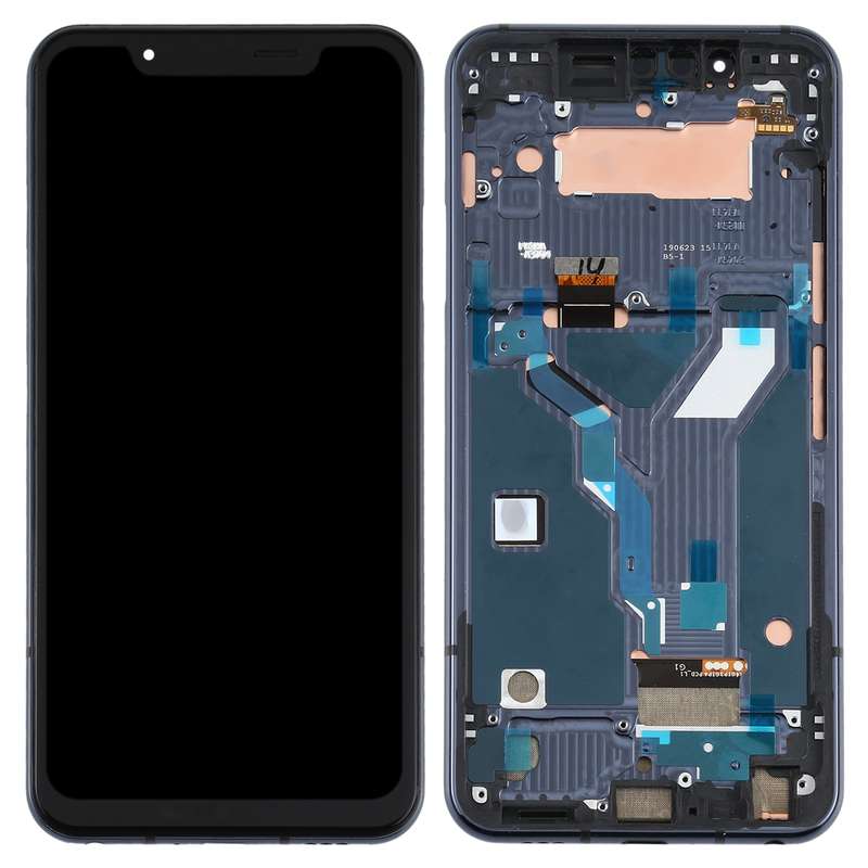 LCD Screen for LG G8s ThinQ LMG810, LM-G810, LMG810EAW with Digitizer Full Assembly With Frame (Blac