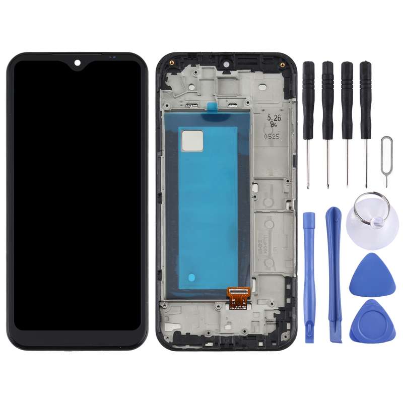 TFT LCD Screen for LG K31 LM-K300Q, LMK300 Digitizer Full Assembly with Frame(Black)