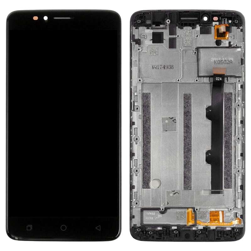 LCD Screen and Digitizer Full Assembly With Frame for T-Mobile Revvl Plus c3701a(Black)