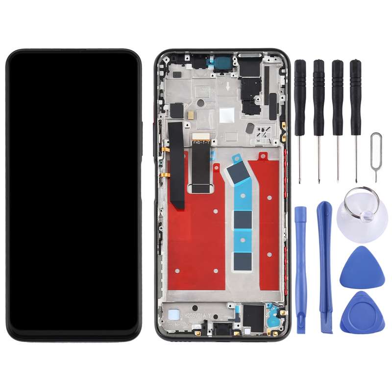 OEM LCD Screen for Huawei Honor X10 5G Digitizer Full Assembly with Frame(Blue)