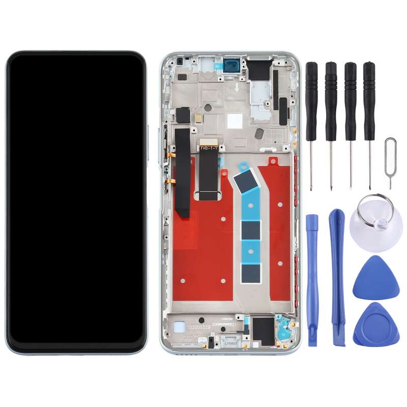 OEM LCD Screen for Huawei Honor X10 5G Digitizer Full Assembly with Frame(Blue)