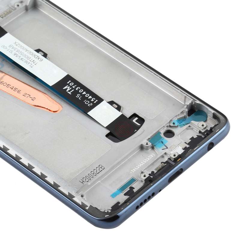 Original LCD Screen for Xiaomi Poco X3 NFC / Poco X3 Digitizer Full Assembly with Frame(Black)