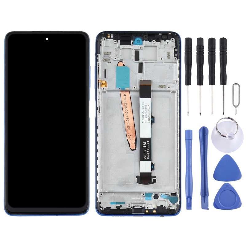 Original LCD Screen for Xiaomi Poco X3 NFC / Poco X3 Digitizer Full Assembly with Frame(Black)