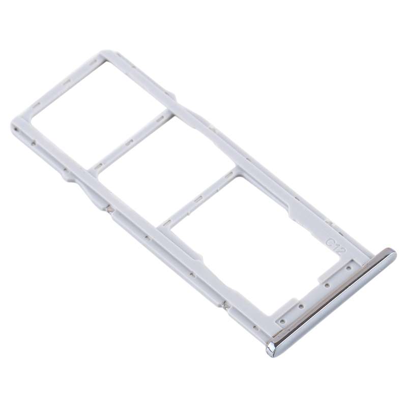 SIM Card Tray + SIM Card Tray + Micro SD Card Tray for Motorola One (P30 Play) XT1941(Silver)