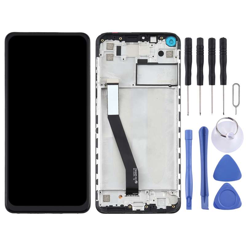 TFT LCD Screen for Xiaomi Redmi Note 9 /Redmi 10X 4G Digitizer Full Assembly with Frame(Black)