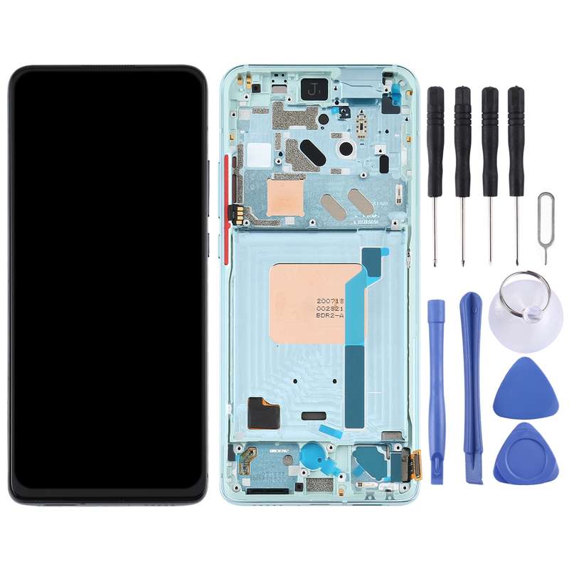 TFT LCD Screen for Xiaomi Redmi K30 Ultra / M2006J10C Digitizer Full Assembly with Frame(Silver)