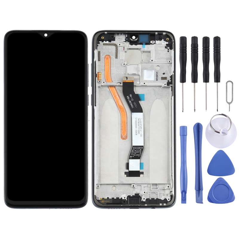 TFT LCD Screen for Xiaomi Redmi Note 8 Pro Single SIM Digitizer Full Assembly with Frame(Black)