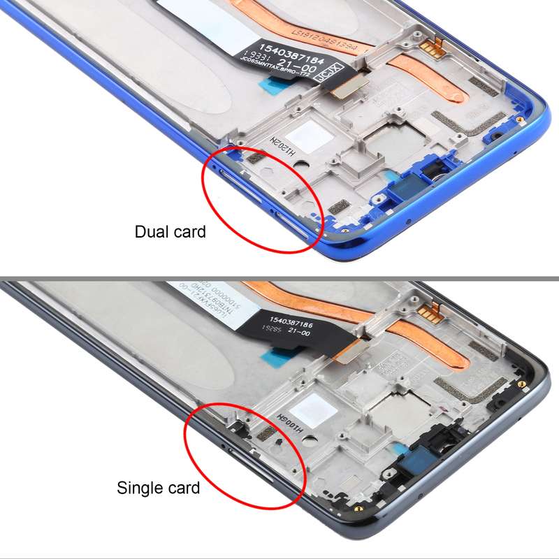 TFT LCD Screen for Xiaomi Redmi Note 8 Pro Single SIM Digitizer Full Assembly with Frame(Black)