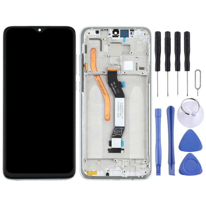 TFT LCD Screen for Xiaomi Redmi Note 8 Pro Single SIM Digitizer Full Assembly with Frame(Black)